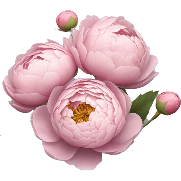 Rose peonie Bouquet, realistic emoji