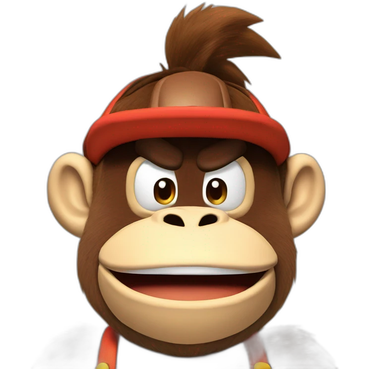 Donkey kong with Mario hat emoji
