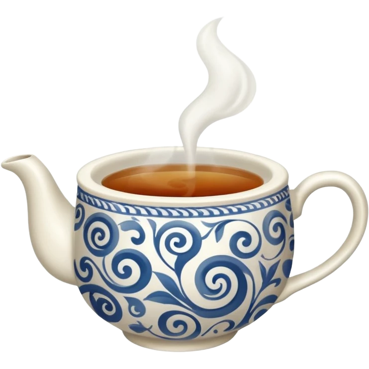 a hot cup of tea emoji