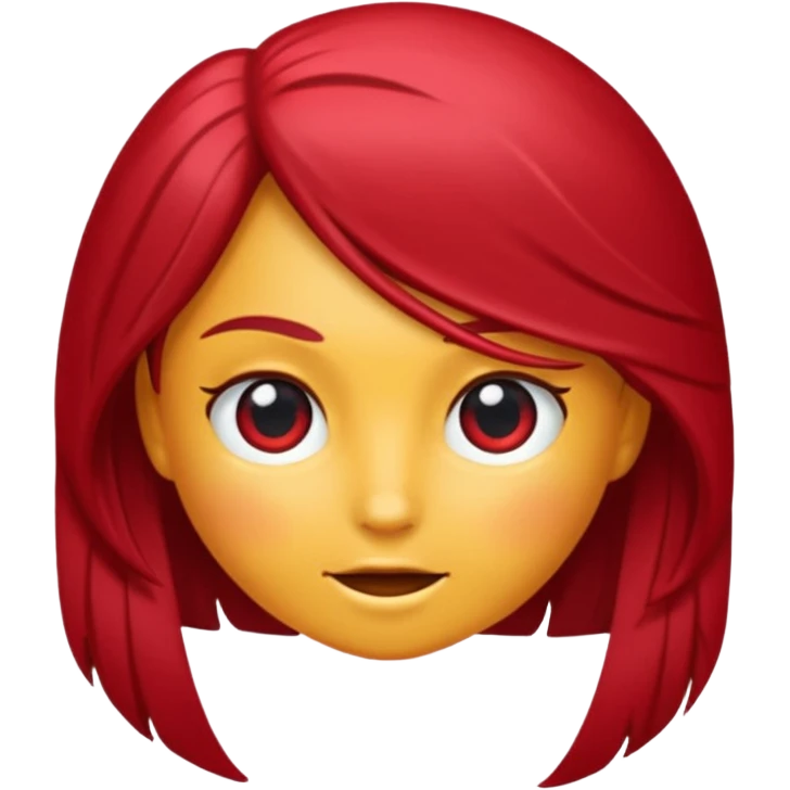 Me gustaría un moño bordó casi rojo para pelo emoji