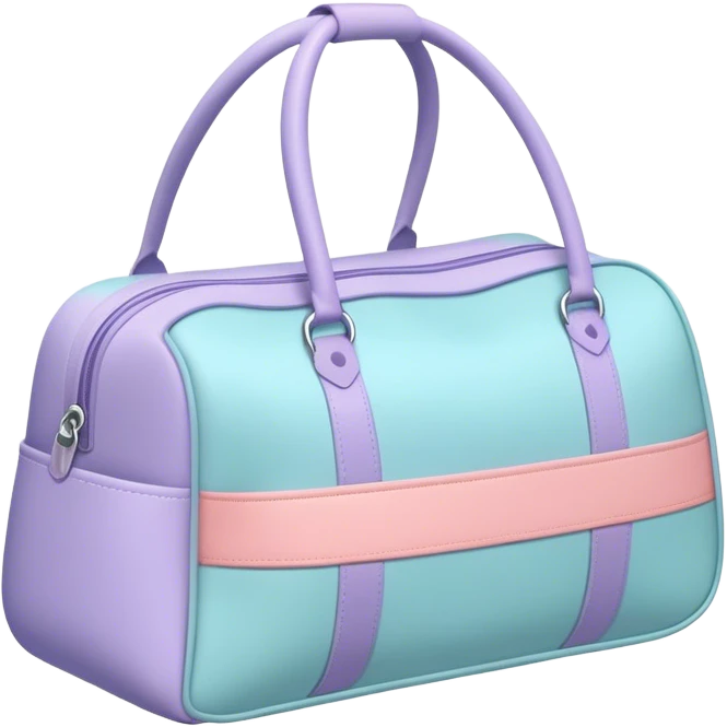 pastel  gym bag  emoji