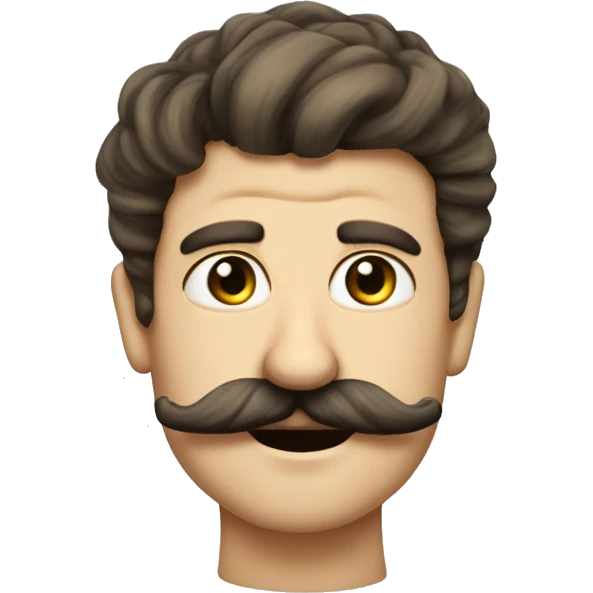harry joseph sonneborn mustach dar hair big nose small eyes emoji