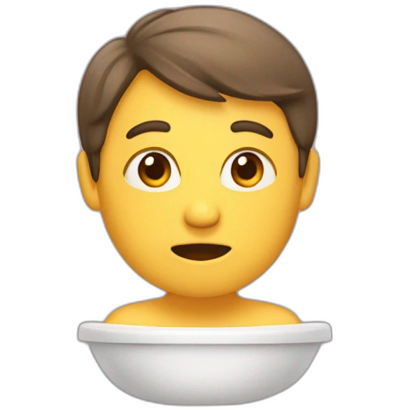 tu te fais surprendre aux toilettes emoji