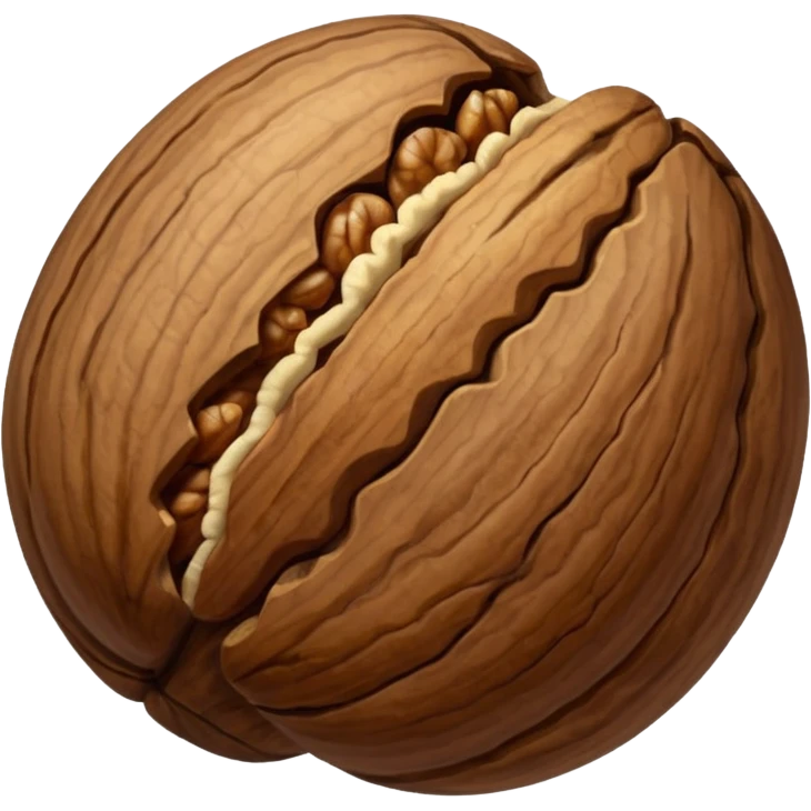 a whole walnut. closed. NOT OPEN! NO FACE! emoji