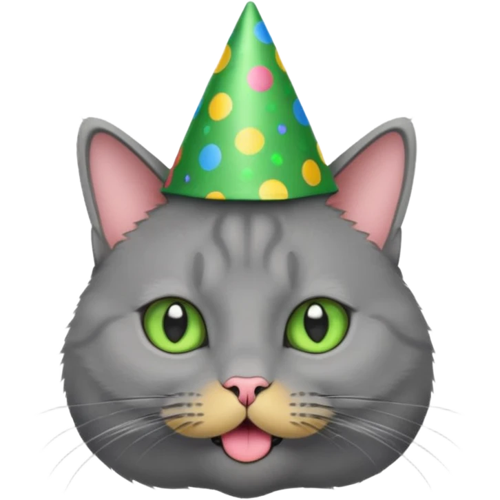 chartreux qui fait la fête emoji