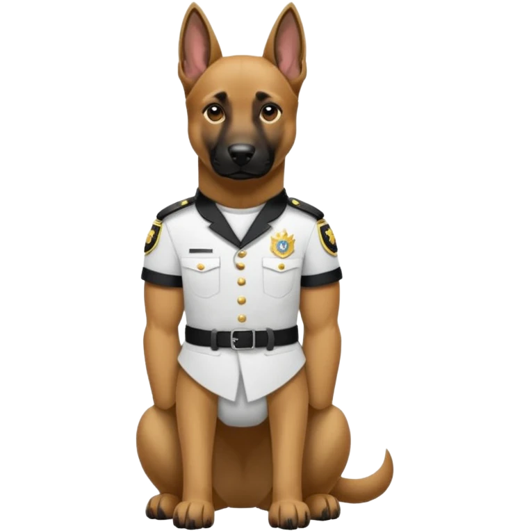 Un malinois qui fait du karaté emoji