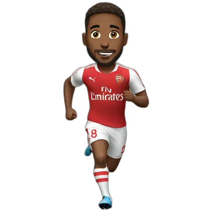 arsenal player running emoji