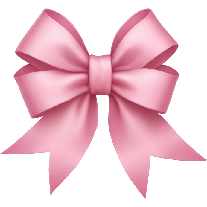 light pink ribbon bow emoji