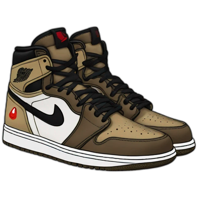 Travis Scott Jordan 1 emoji