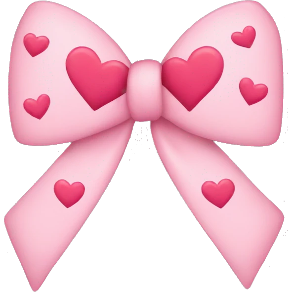 Bow with hearts  emoji