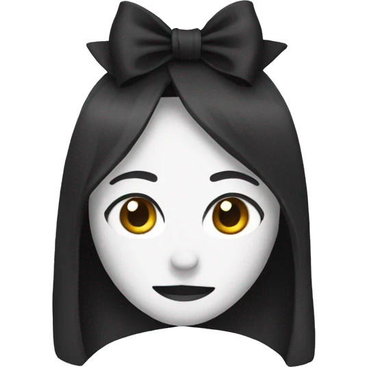 Black bow emoji