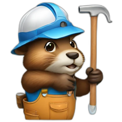 beaver plumber emoji