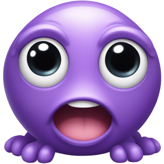 Cute purple  emoji
