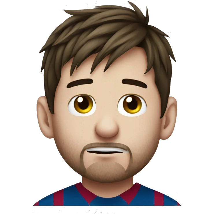 leo messi crying with tears emoji