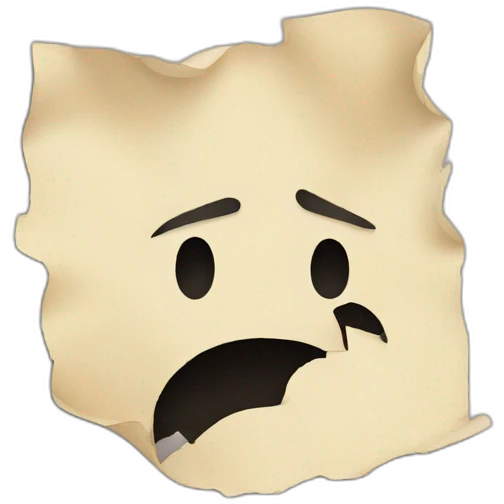 torn paper emoji