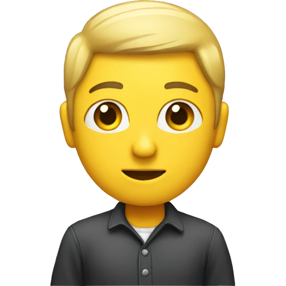 person standing by, awaiting more information emoji