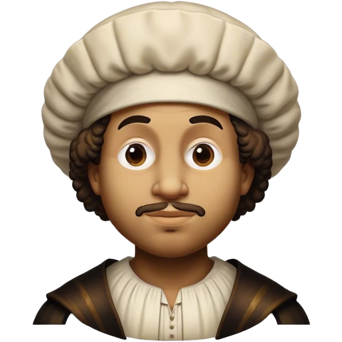 Cinematic Realistic Rembrandt Pop Culture Emoji, depicted with dramatic chiaroscuro reminiscent of the master, rendered with lifelike detail and moody historic lighting. emoji