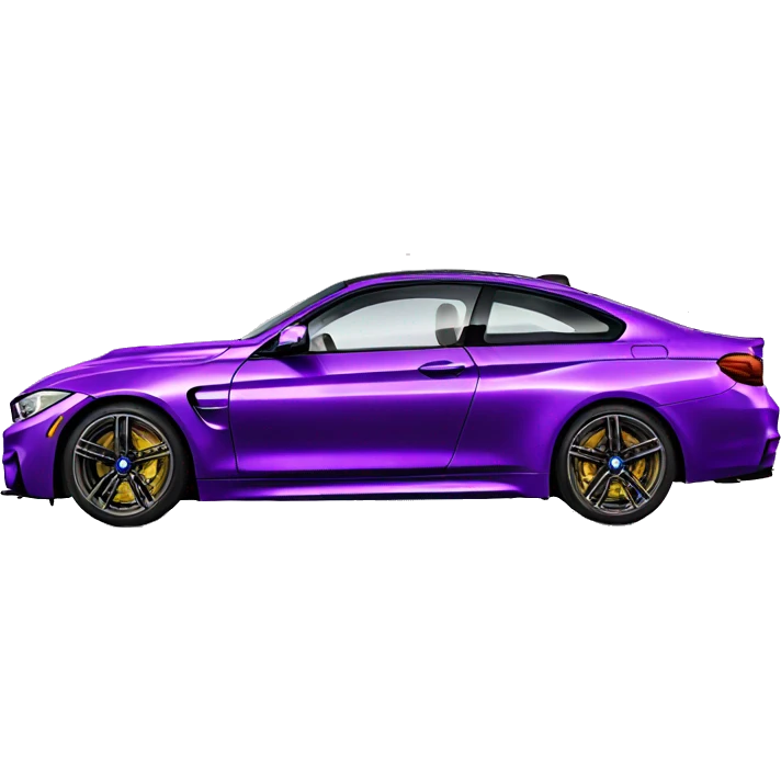 Purple bmw m4 emoji