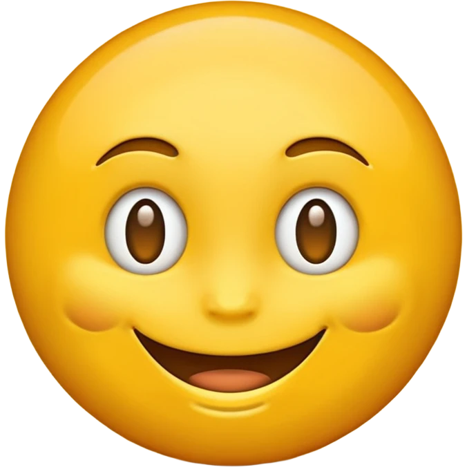 Emoji, yellow round teasing smile emoji