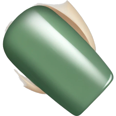 Sage green nail polish bottle emoji