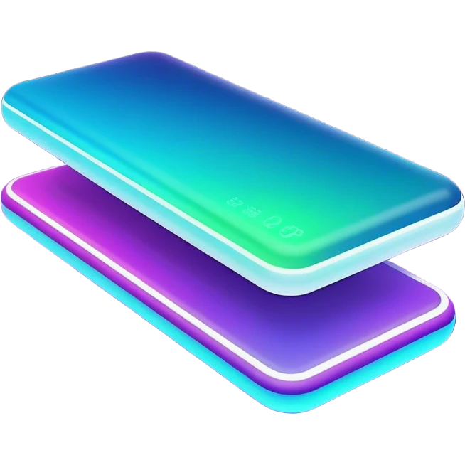 A futuristic experience bar filling up, glowing as it reaches the next level. The design features a sleek, digital progress bar with vibrant neon colors (blue, purple, or green), a gradient effect, and smooth animation-like highlights.  emoji
