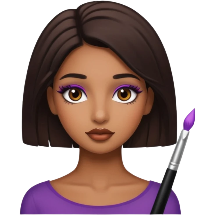 Brown girl aesthetic emoji