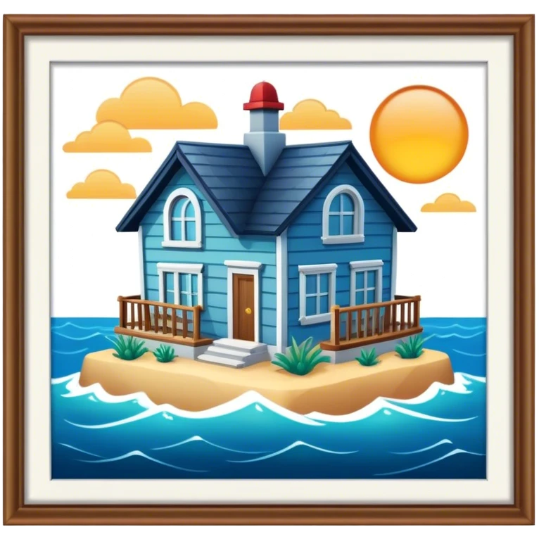 a sea house emoji