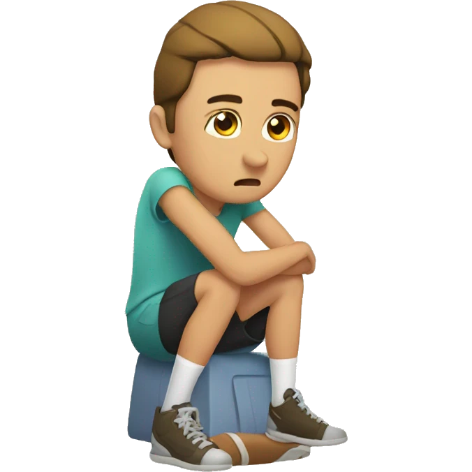 Hurt knee emoji