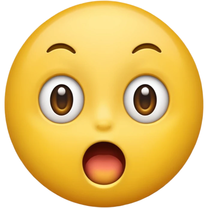 Yellow emojis that’s shocked in a good way emoji