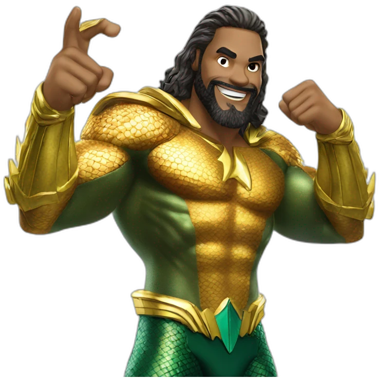 aquaman hang loose emoji
