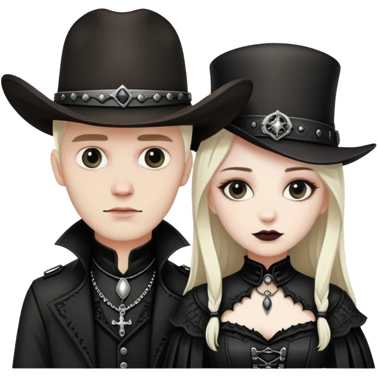 Couple Gothic Western  emoji