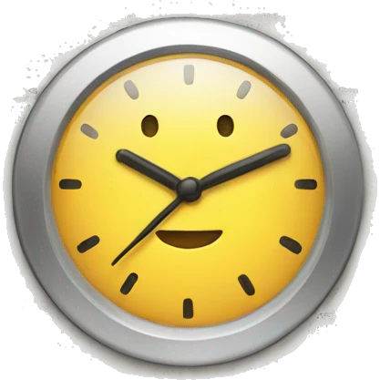light calendar with small clock on the side emoji