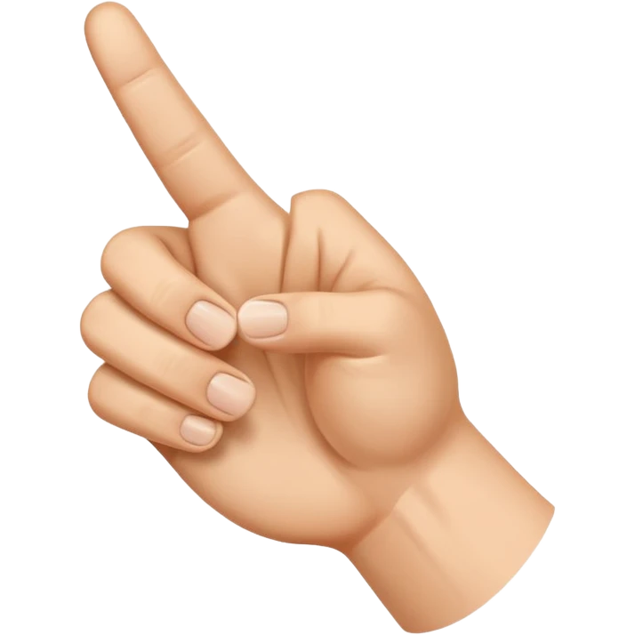 make a thumb pointing to the left emoji