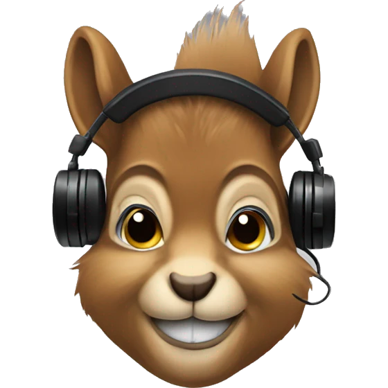 Dj squirrel  emoji