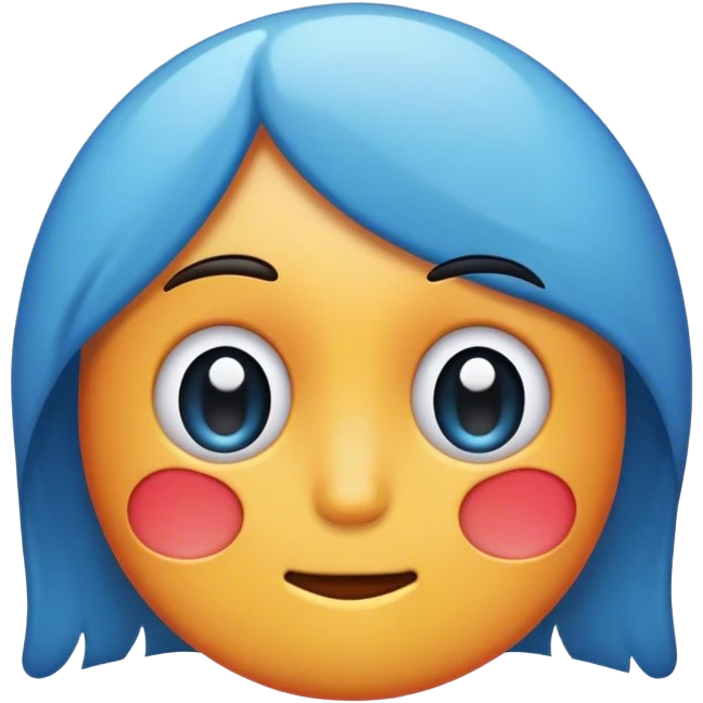 Sad but smiling  emoji