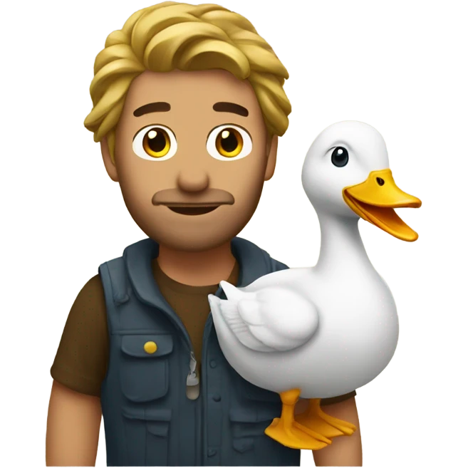Ross with duck emoji