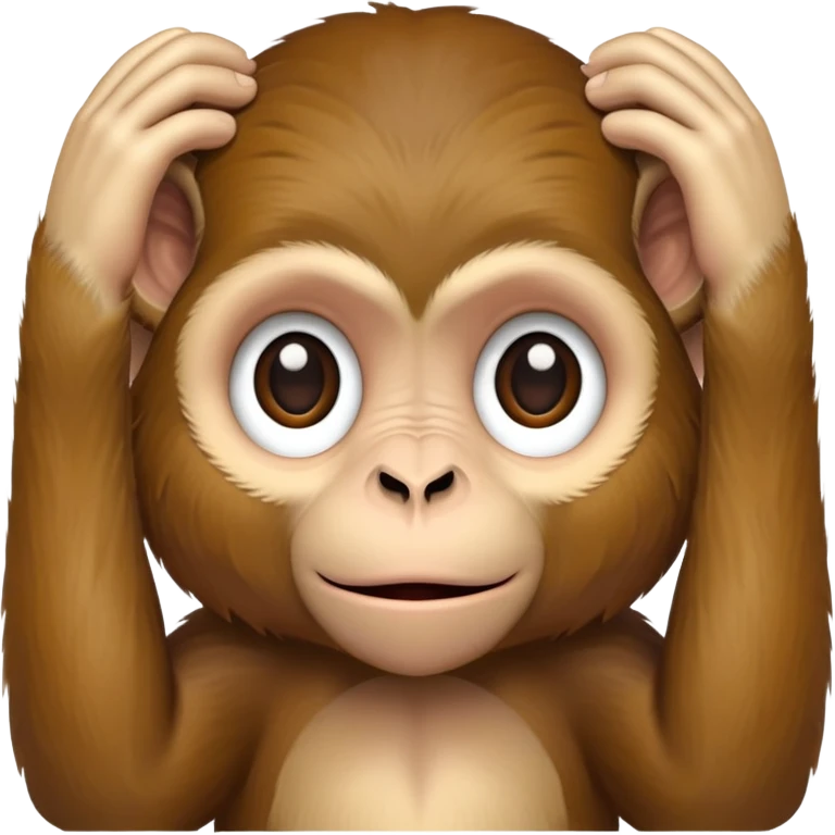 Monkey holding its head emoji