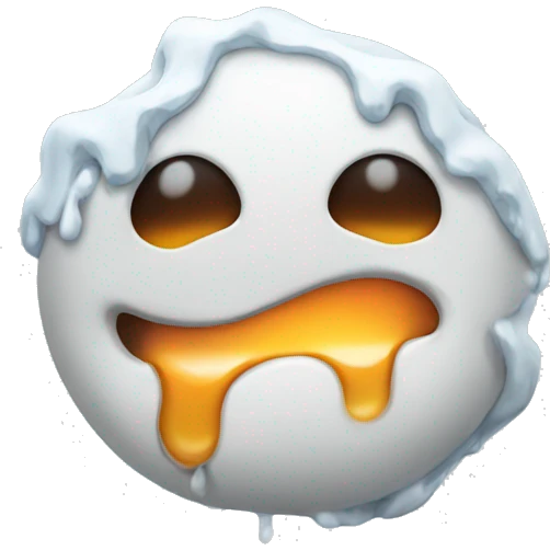 Melted snowman emoji