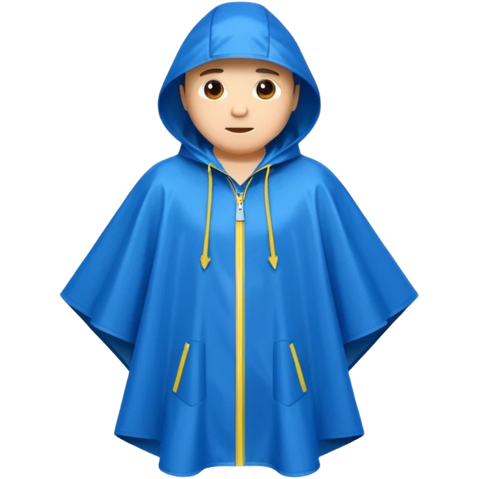 Poncho Rain coat emoji