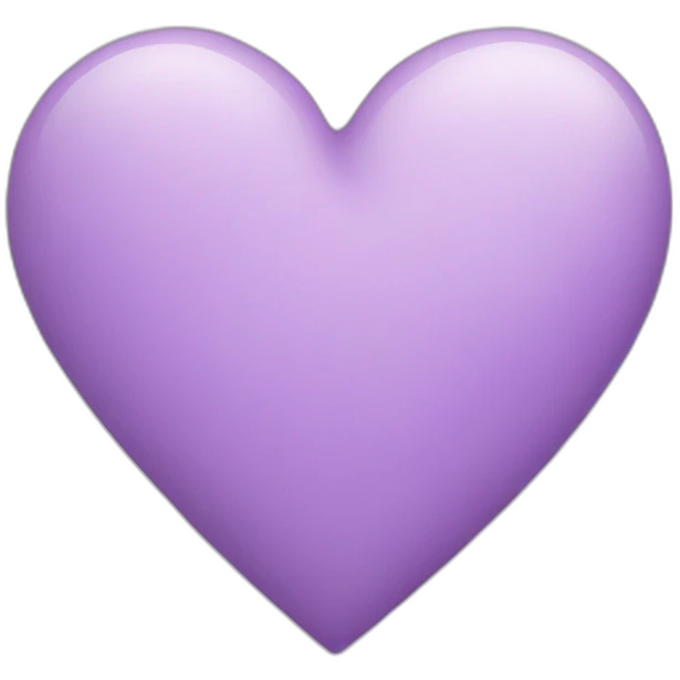 lilac heart emoji