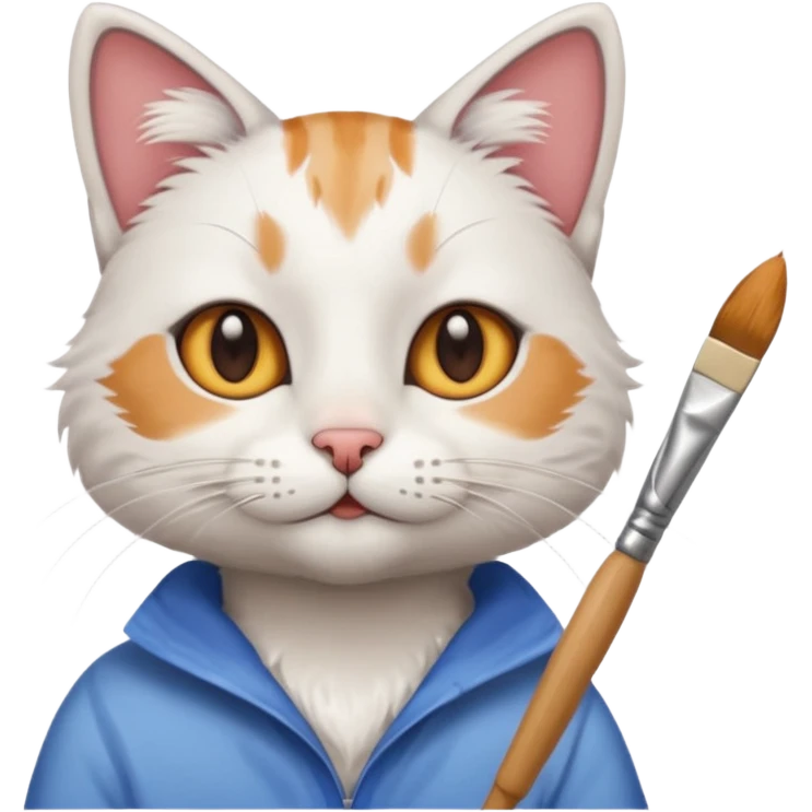 A cat that is an artist  emoji