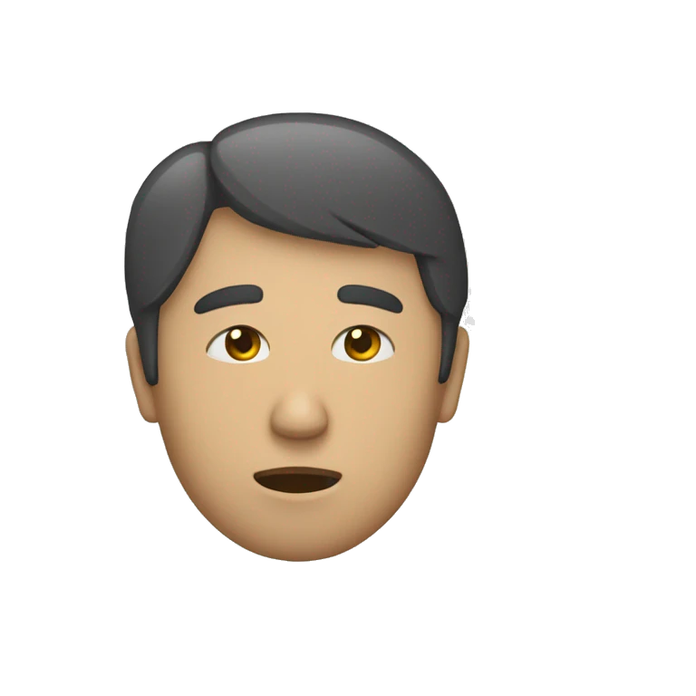 Un homme qui pleure  emoji