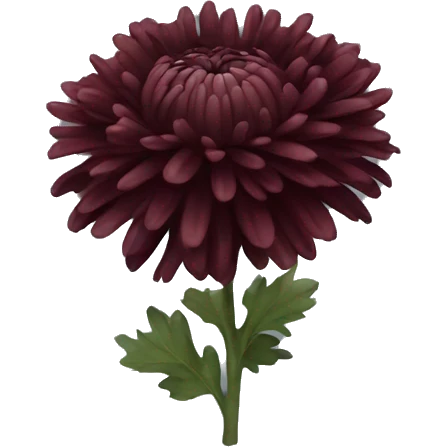 Dark red chrysanthem emoji