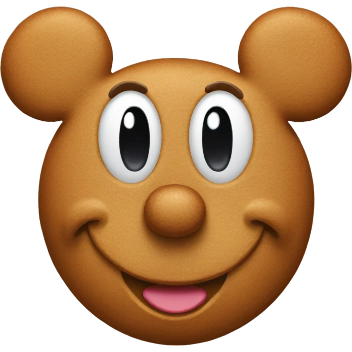 gingerbread mickey mouse emoji