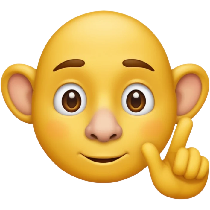 Nose emoji with a thumb in it emoji