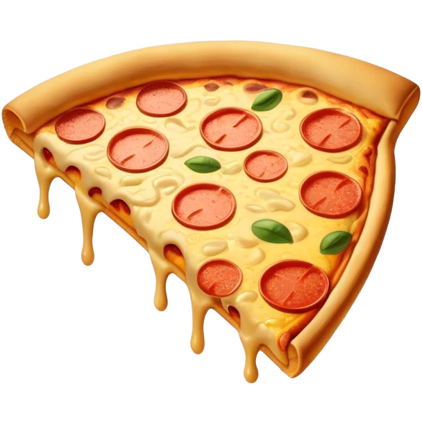 Golden pizza emoji