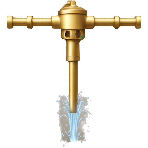 Gold garden sprinkler  emoji