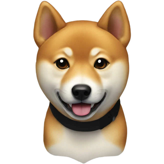Shiba black emoji