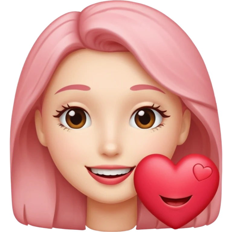 Un sourire avec un coeur ❤️ emoji