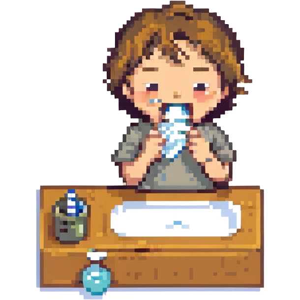 boy brushing his teeth emoji